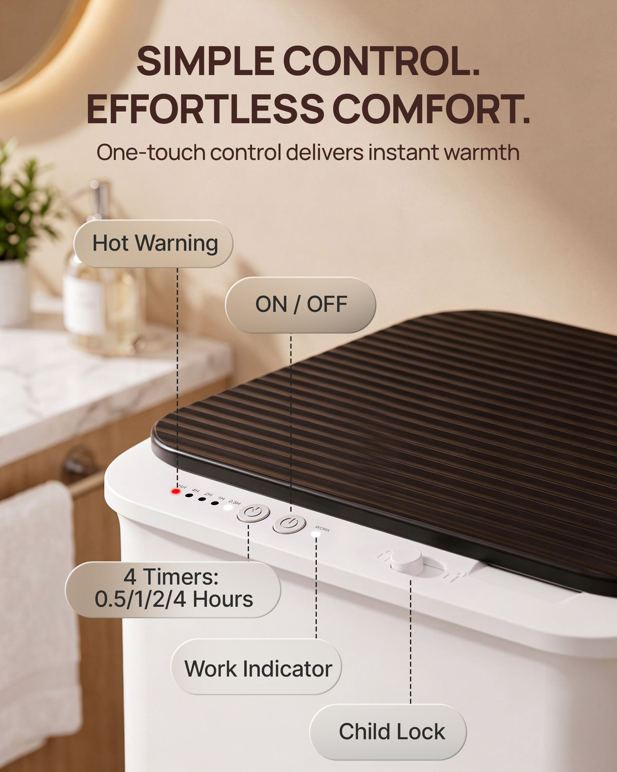Towel Warmer Bucket for Bathroom Fits 3 Oversized Towels, Black | 5-6 Towels, 4-Timer, 360° Fast Heating, Fragrance Tray, Auto Shut-Off, ETL&FCC, Triple Overheat Protection, Child Lock