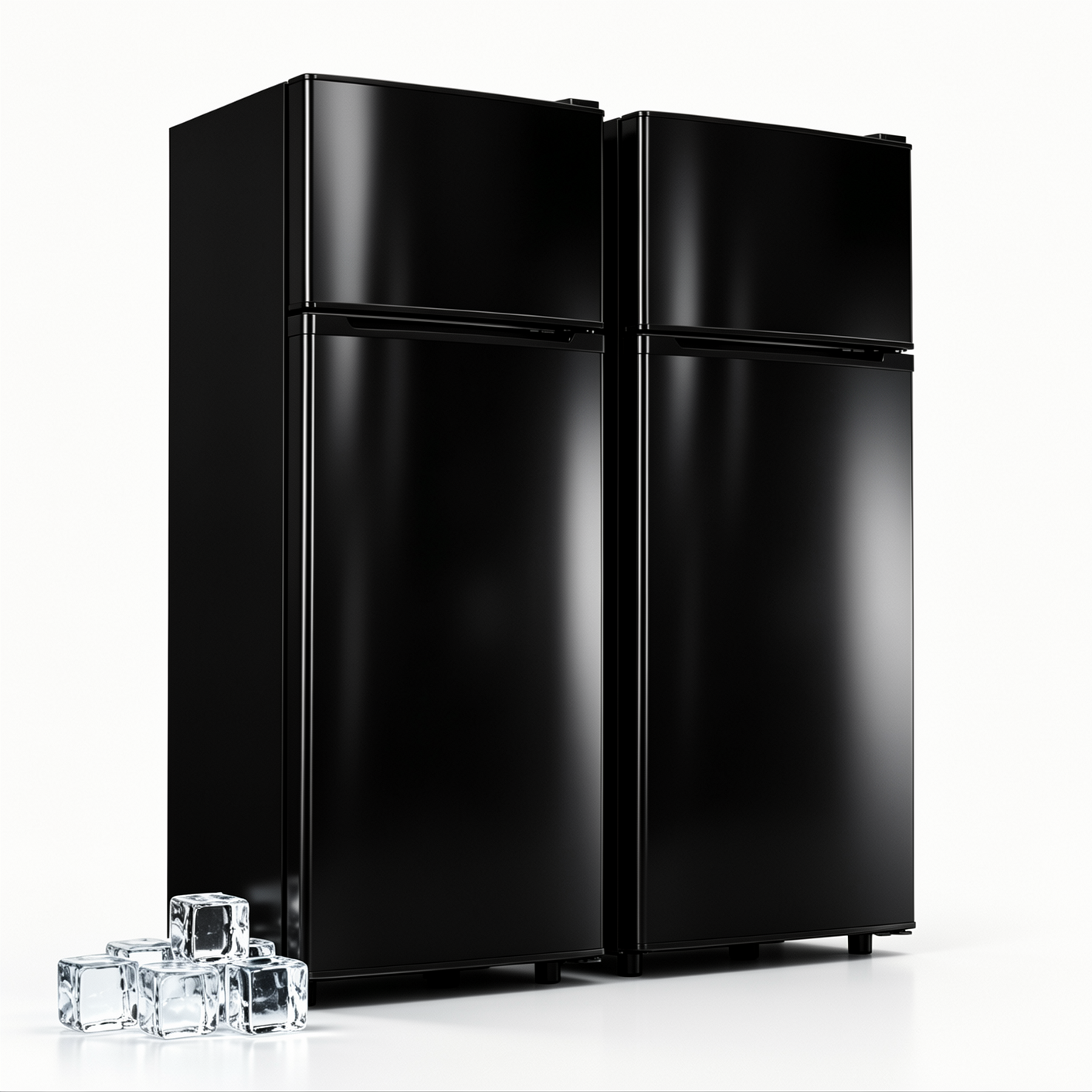 Tehanld 4.5 Cu.Ft 2-Door Mini Fridge Freezer, 2-Piece Set for Dorm/Office