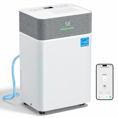 Tehanld 50 Pint Dehumidifier for Basement, Energy Star Dehumidifiers