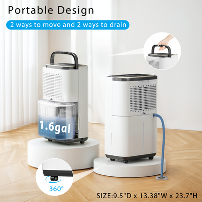 Tehanld 5000 Sq.Ft Dehumidifier for Basement with Drain Hose