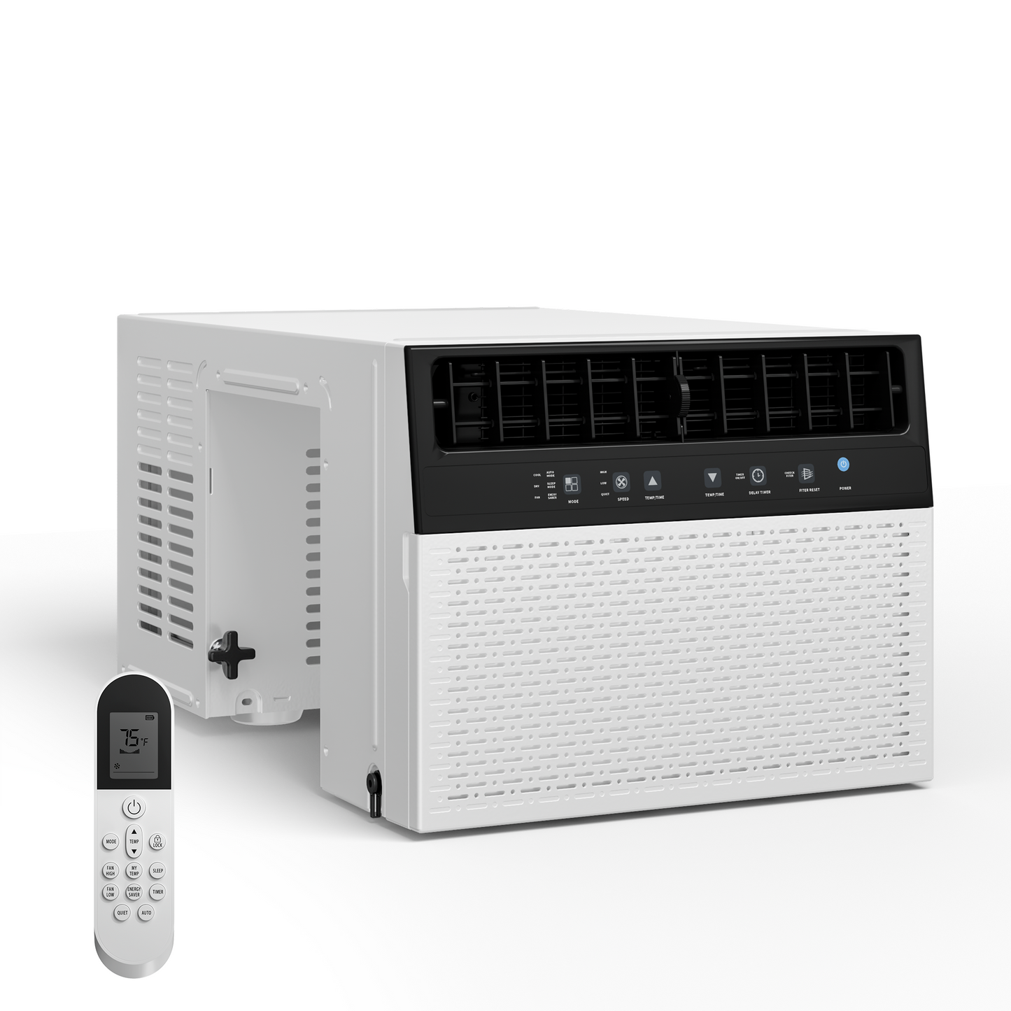 Tehanld 10,000 BTU U-Shaped Smart Inverter Window Air Conditioner,450 Sq.Ft Cooling Capacity, Ultra Quiet Operation, Open Window Flexibility with full view, Energy Saving,Remote Control