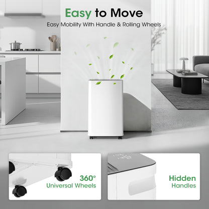 2500 sq.ft Dehumidifier for Basement, Smart APP WiFi Control,35 Pint Dehumidifiers for Home with Drain Hose, 24H Timer & Child Lock, Quiet & Eco, Ideal for Large Rooms, Bathroom, Bedroom