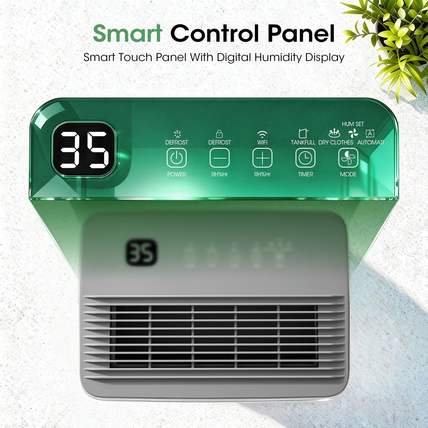 2500 sq.ft Dehumidifier for Basement, Smart APP WiFi Control,35 Pint Dehumidifiers for Home with Drain Hose, 24H Timer & Child Lock, Quiet & Eco, Ideal for Large Rooms, Bathroom, Bedroom