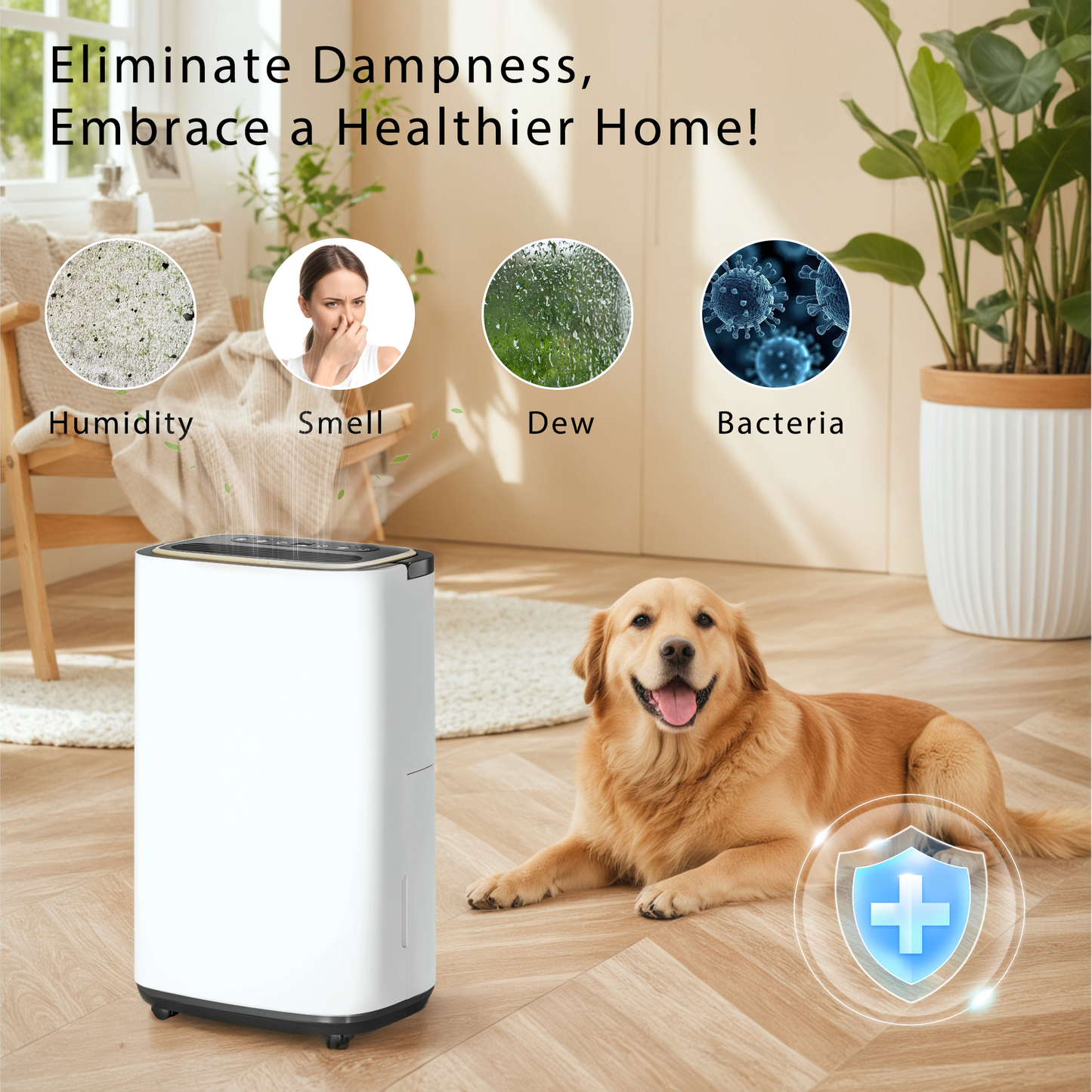 Tehanld 5000 Sq.Ft Dehumidifier for Basement with Drain Hose