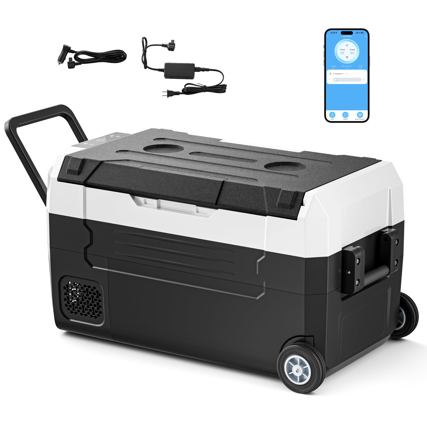 Tehanld 12 Volt Refrigerator, 37QT Portable Car Refrigerator