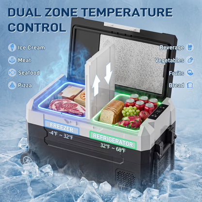 Tehanld 12 Volt Refrigerator, 37QT Portable Car Refrigerator