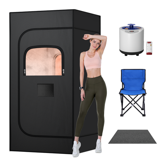 Sauna, Portable Sauna for Home, Sauna Box, Full Size Steam Sauna Tent with 3L 1200W Large Capacity Steamer and Remote Control, Ideal for Spa, Indoor, Outdoor