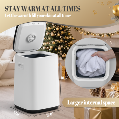 Bathroom Towel Warmer, 25L Large Towel Warmer Features Led Display with Easy Temp and Time Control, Auto Shut Off, Evenly Heated Hot Towel Warmer for Oversized Towels, Bathrobes, Blankets