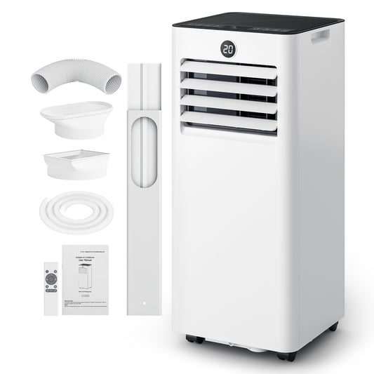 Tehanld Portable Air Conditioner 10000 BTU for Rooms up to 450 Sq. Ft. | 4-in-1: Cool, Fan, Dehumidify, Sleep Mode & 24H Timer, Under 45dB Quiet Operation, 61°F–90°F Temperature Range