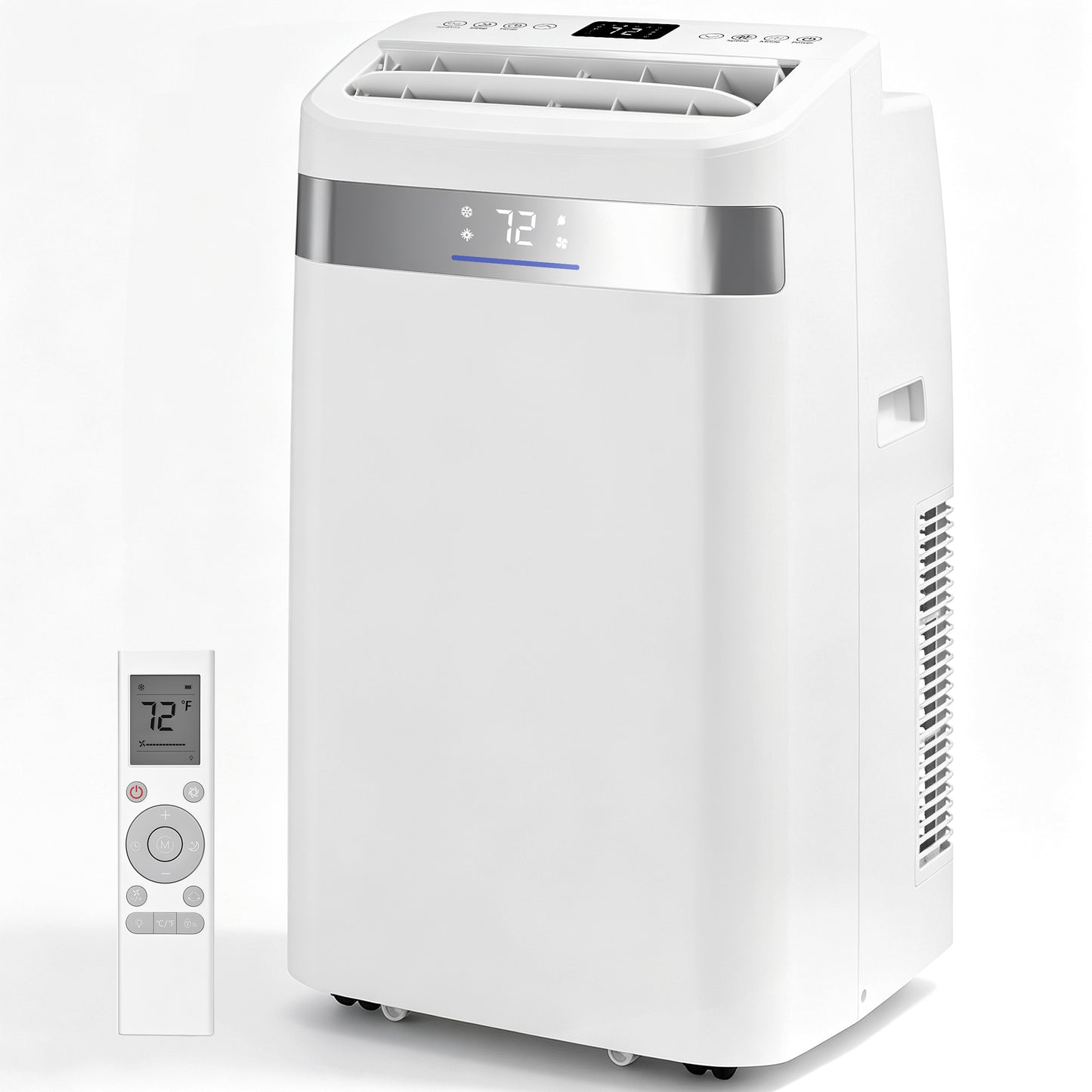 Tehanld 12000 BTU Portable Air Conditioner for Rooms up to 600 Sq.Ft | 4-in-1 with Dehumidifier, Sleep Mode, 24H Timer, 8.1 CEER Rating, 26.5ft Remote Control