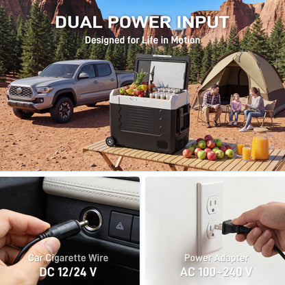 Tehanld 12 Volt Refrigerator, 58QT Portable Car Refrigerator