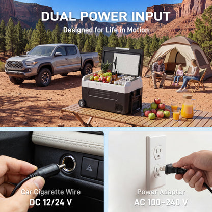 Tehanld 12 Volt Refrigerator, 37QT Portable Car Refrigerator