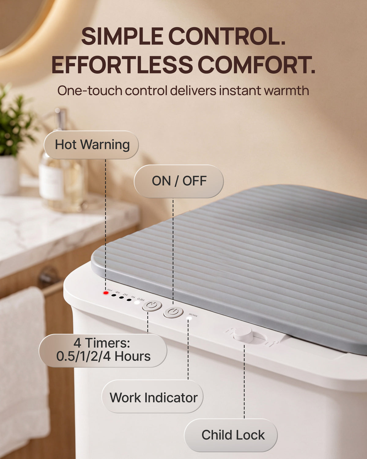 Towel Warmer Bucket for Bathroom Fits 3 Oversized Towels, Gray | 5-6 Towels, 4-Timer, 360° Fast Heating, Fragrance Tray, Auto Shut-Off, ETL&FCC, Triple Overheat Protection, Child Lock