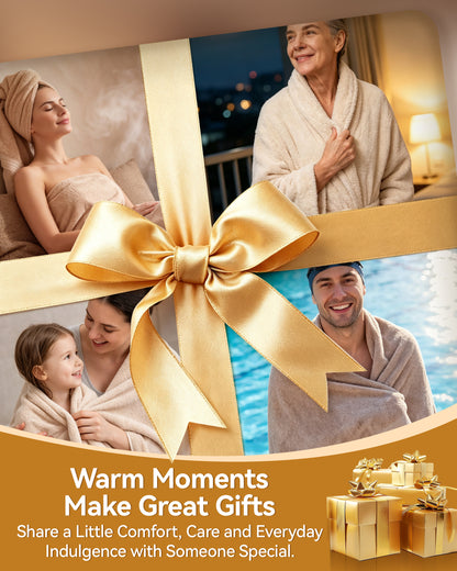 Towel Warmer, 40L Towel Warmers for Bathroom Features 2 Heat Settings, Higher Temperatures and Quicker Heating of Towels, Bathrobes and Blankets, Ideal for Home Spa, Natural Grain