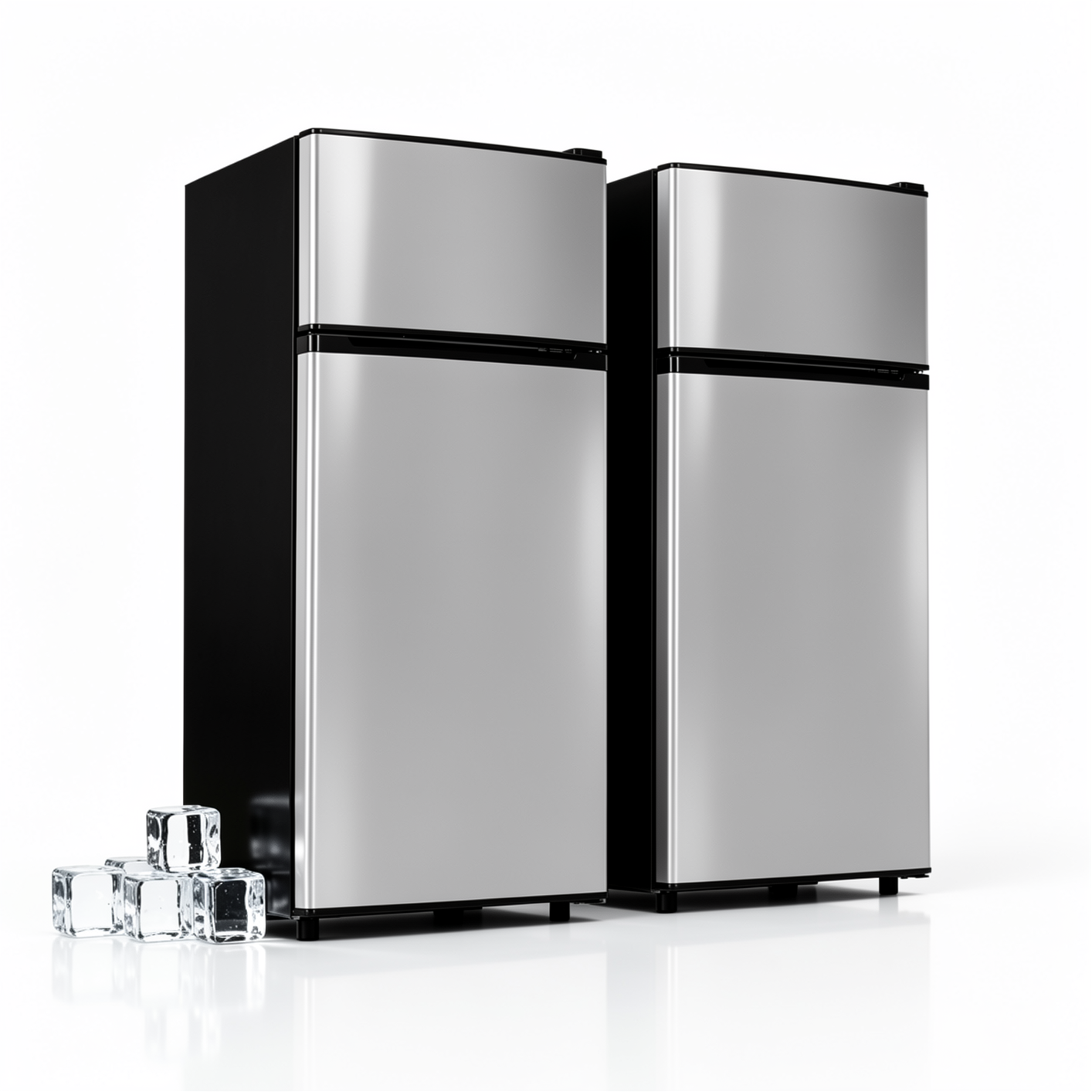 Tehanld 4.5 Cu.Ft 2-Door Mini Fridge Freezer, 2-Piece Set for Dorm/Office