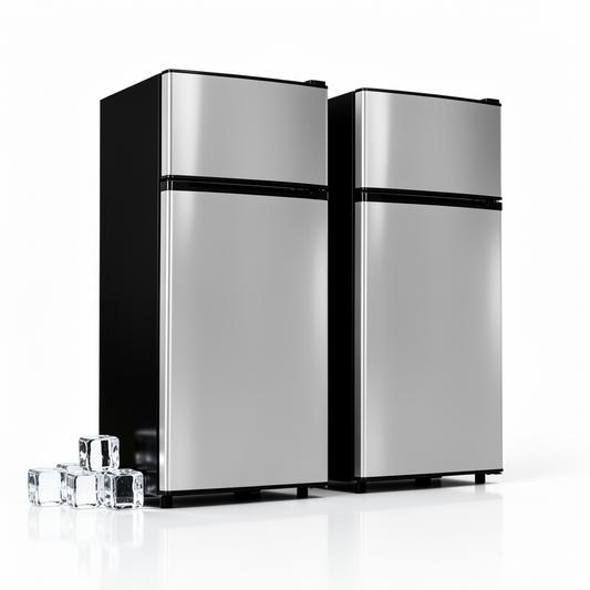 Tehanld 4.5 Cu.Ft 2-Door Mini Fridge Freezer, 2-Piece Set for Dorm/Office